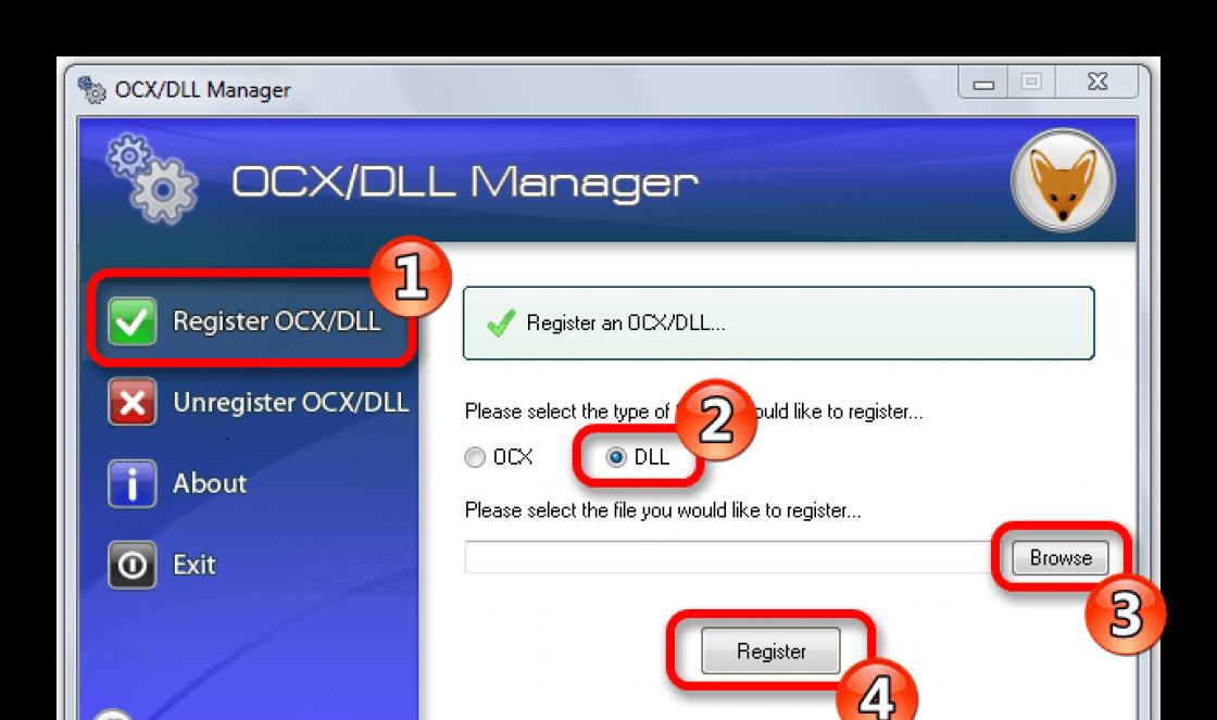 Registrando o arquivo DLL no sistema operacional Windows
